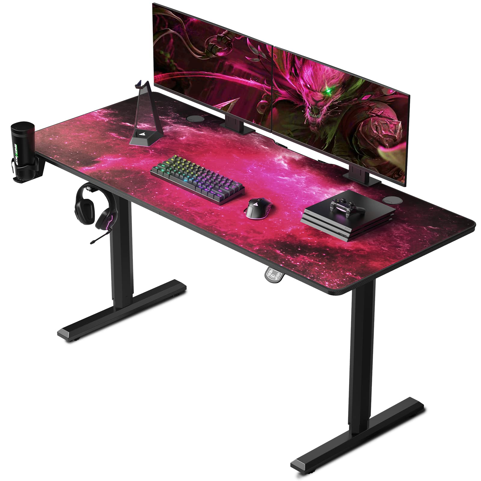 Buy GTRACING Gaming Desk,45 Inch Gaming Table with Builtin Power Strip