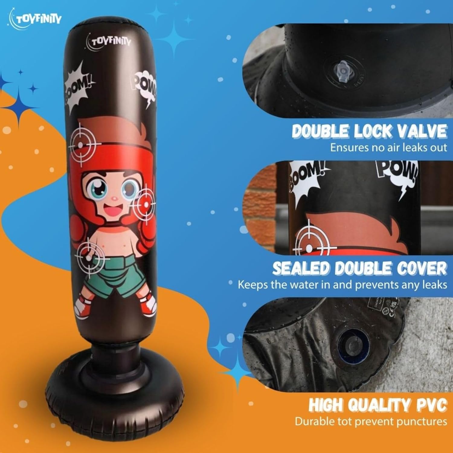 Interactive Light Up Electronic Punching Bag 115 cm