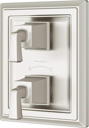 Miniatura 6 de American Standard T455740.002 Town Square S - Kit de ajuste de válvula de ducha con termostato de dos manijas, cromo pulido