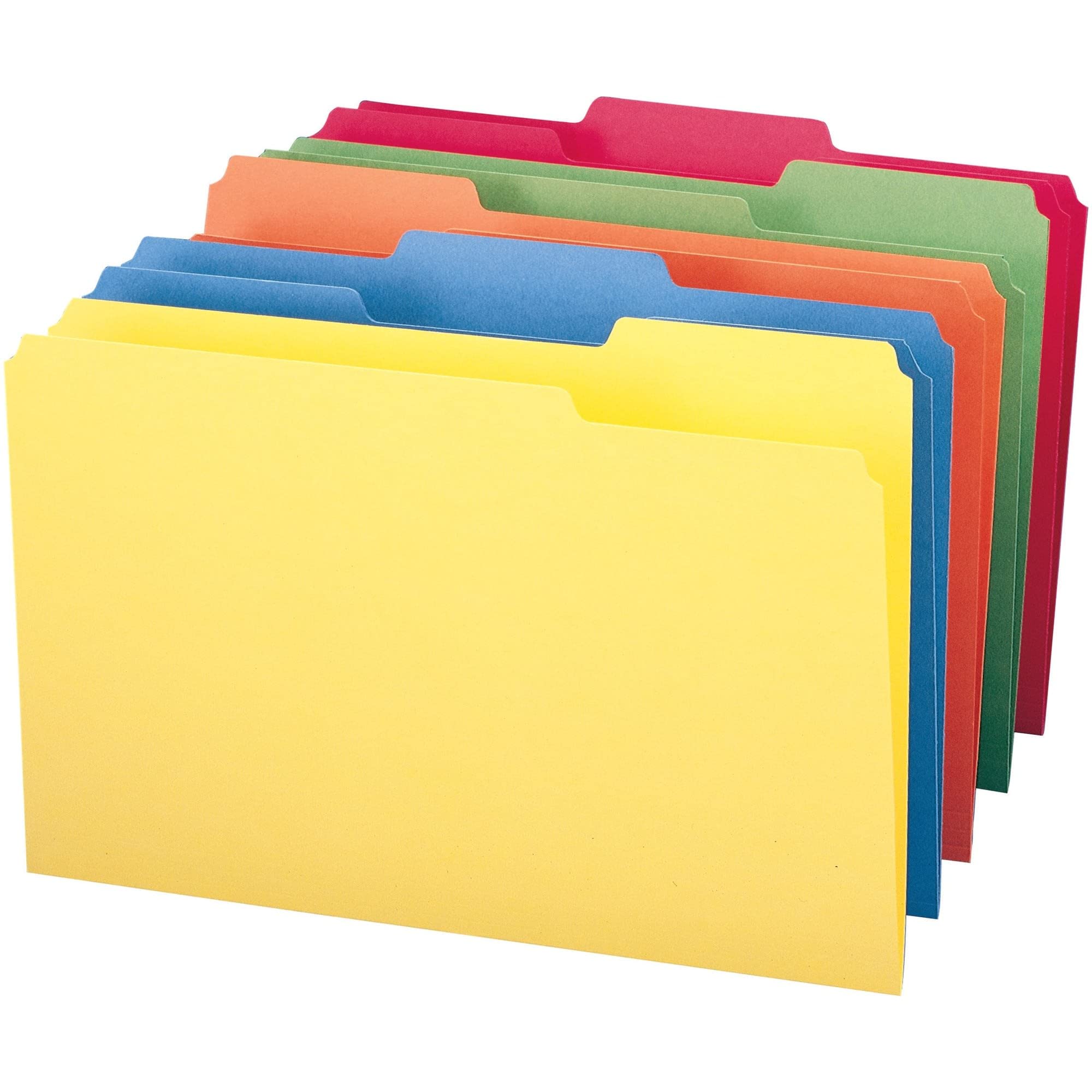 Smead FolderSys 16943 - Carpeta de archivo (1/3, tamaño legal, varios colores, 100 por caja)
