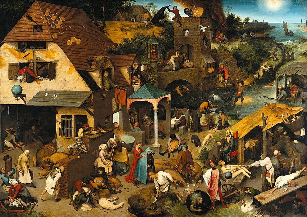 Impression d'affiches Pieter Bruegel l'Ancien Toile 60x90cm