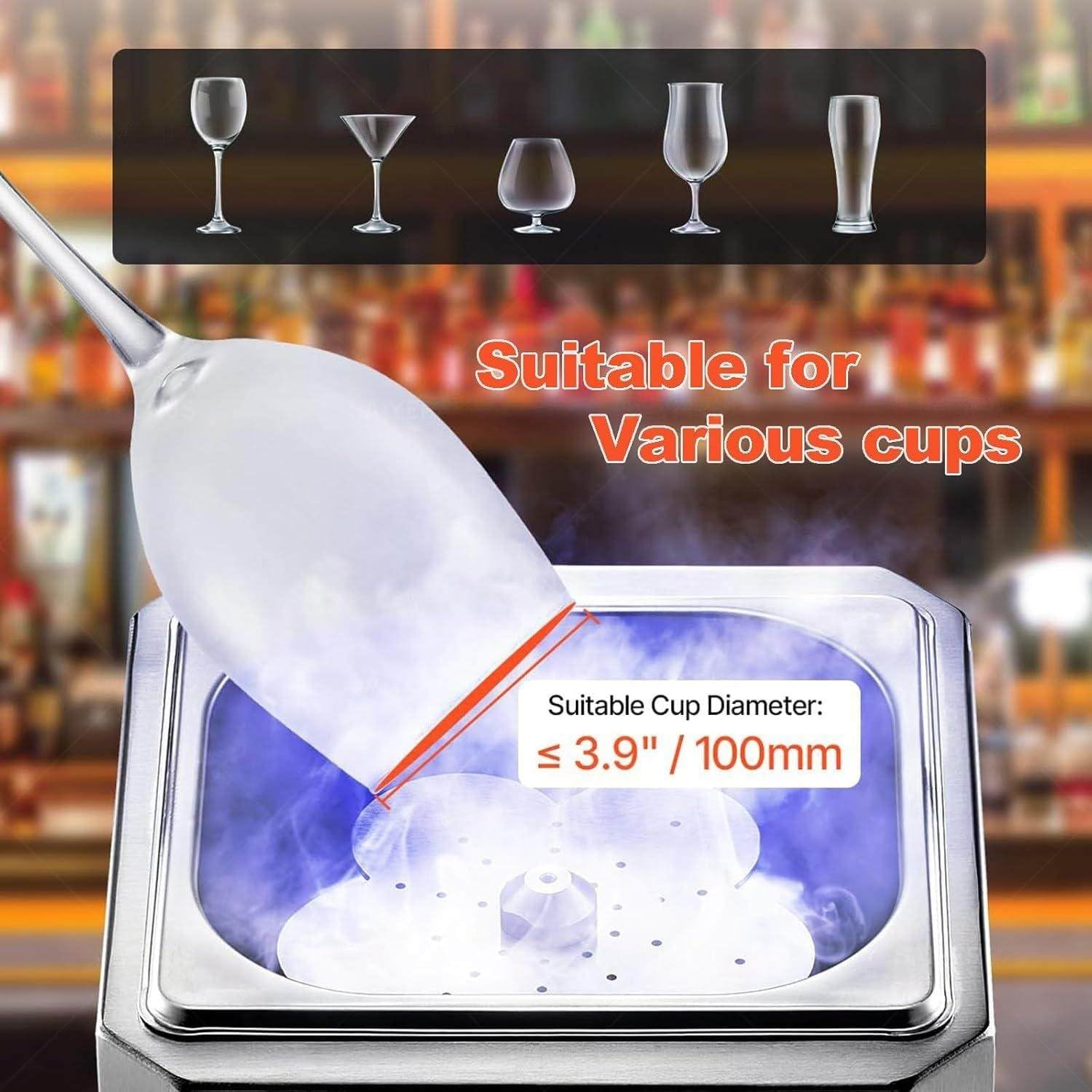 Raffreddatore per Bicchieri Da Birra, 4-6 Secondi/Bicchiere Con Luce LED, Raffreddatore Istantaneo per Bicchieri Di Vino, Bevande Miste E Succhi, Raffreddatore per Bicchieri Di Vetro Ideale per Bar