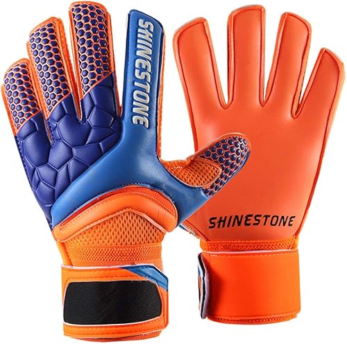 Shinestone Guantes de portero de portero para jóvenes y adultos, guantes de portero de fútbol con fuerte agarre y protección para los dedos para