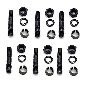 Hconcet 90116-08325 Set of 6 Hub Stud Bolts Fit Compatible with 1975-1997 Toyota Land Cruiser, 1979-1995 Pickup, 1984-1995 4runner