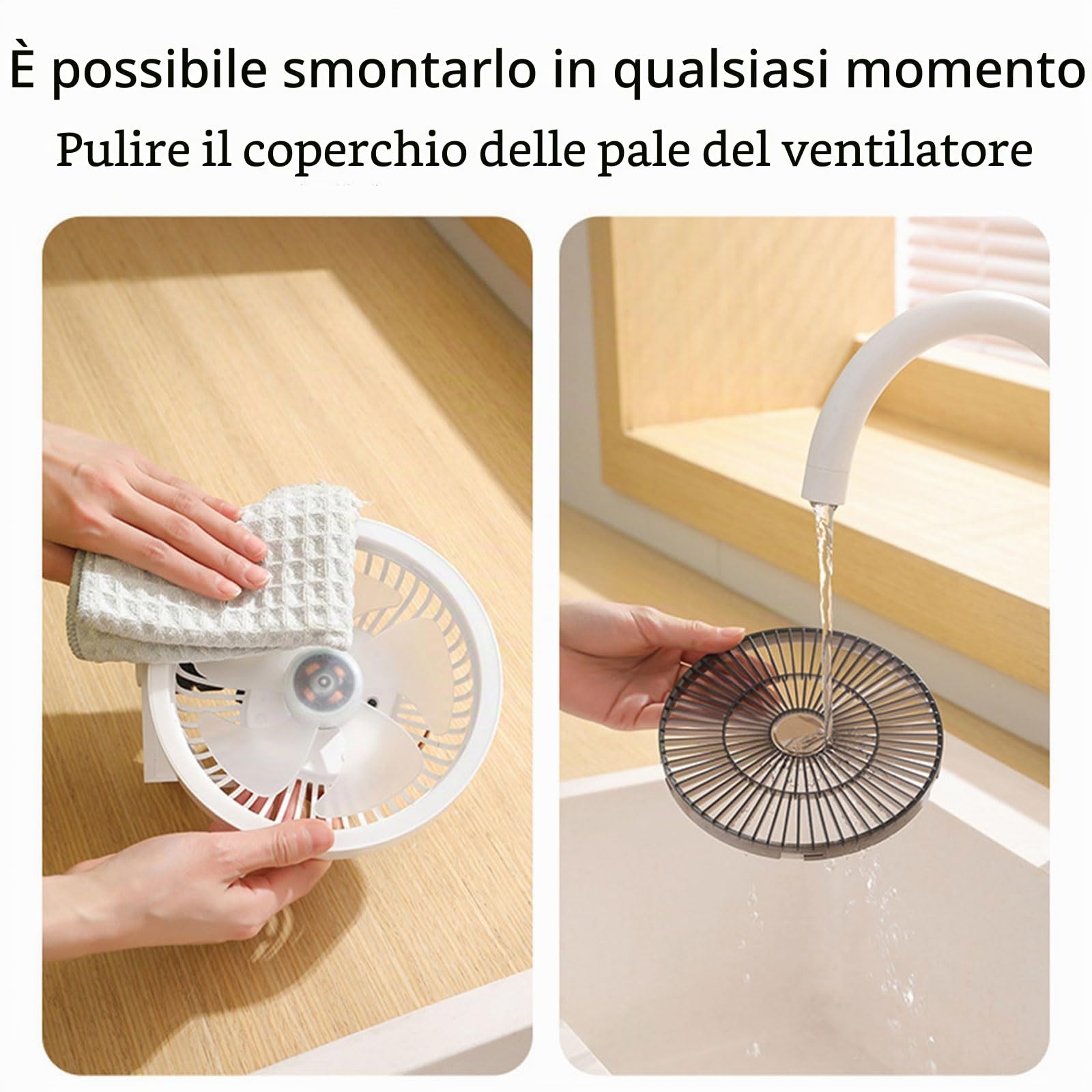 Ventilaore da Parete con Telecomando Installazione Facile Ventola Oscillante con Motore Silenzioso per Camera da Letto Cucina Dispositivo Multifunzione di Raffreddamento