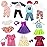 ebuddy 10 Sets 18 Inch Doll Clothes and Accessories - Fashion Outfits Fit For 18 inch Dolls 18 Inch Doll
