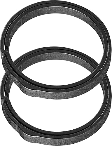 TISUR Mini Titanium Key Rings,Small Carabiner Keychain Clip Quick Release Key Chain Connector Keychain Accessories for Car