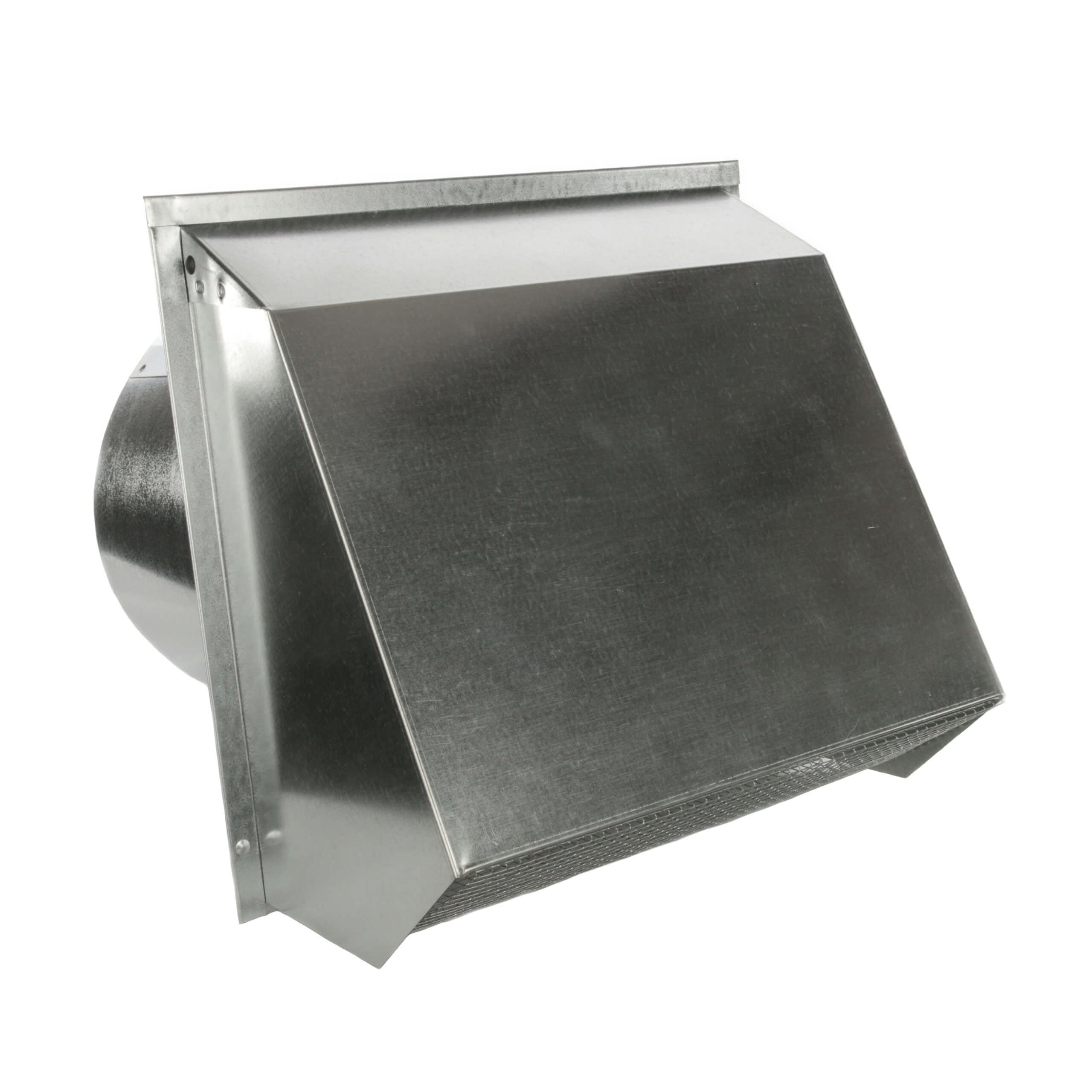 Hooded Wall Vent with Screen and Damper (10 Inch, Galvanized) - Amazon.com