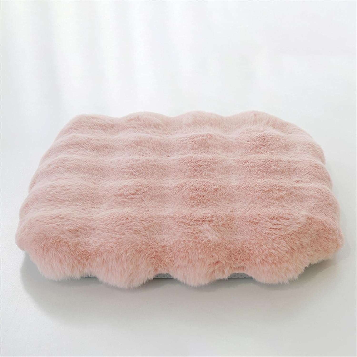 Lifup Square Chair Pads Memory Foam Seat Cushion Soft Cozy Plush Non Slip Thick Pad with Ties and Removable Cover for Dining Room, Office Pink 18 x 18 Inch