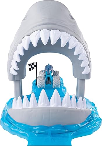 Miniatura 3 de Monster Jam, set de juego oficial de Megalodon Mayhem con camión monstruo fundido a presión exclusivo a escala 1:64