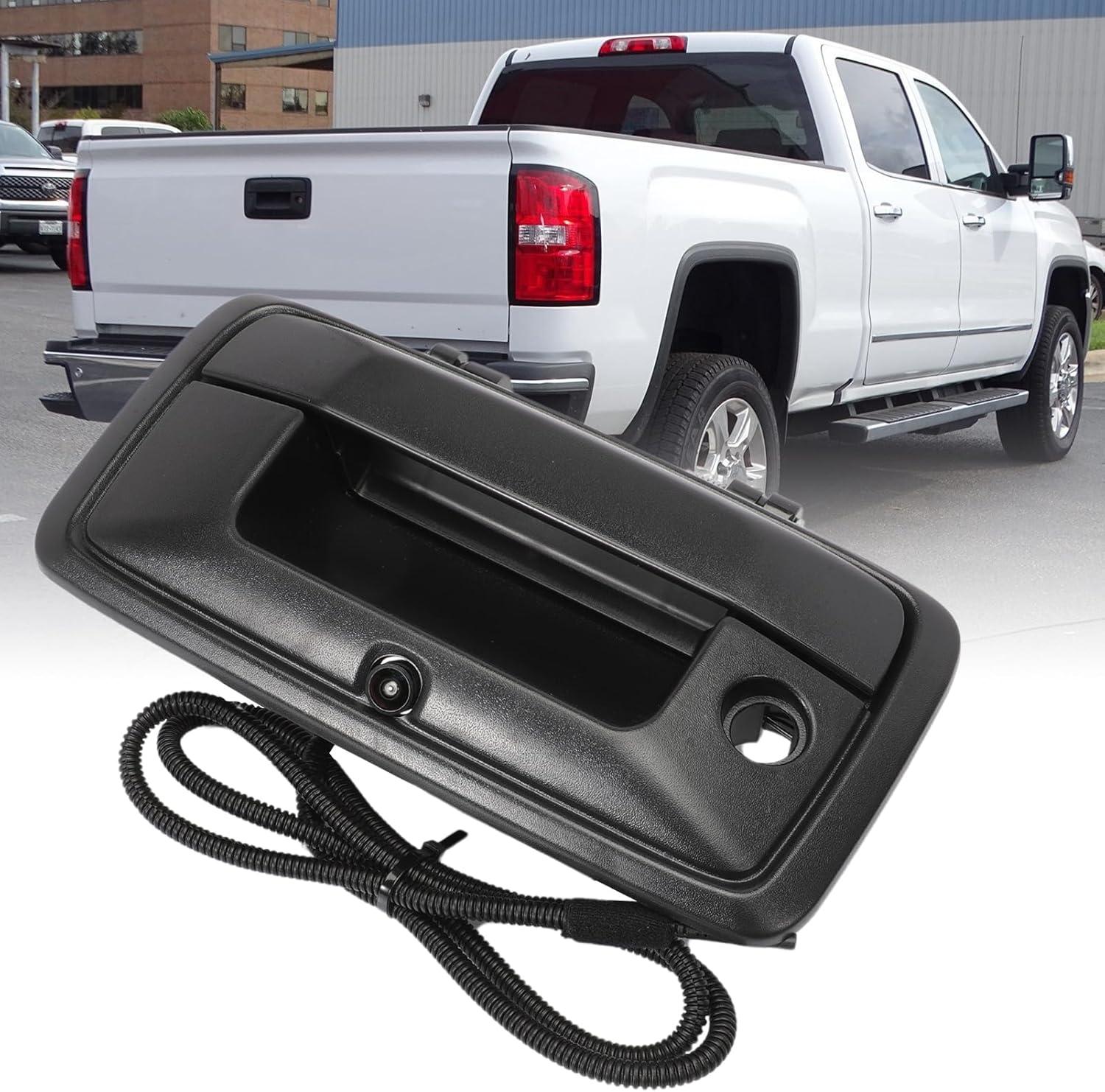 Tailgate Handle Backup Camera Rear View Camera for Silverado Sierra 1500 2014-2018 for Sierra 2500HD 3500HD Canyon 2015-2018