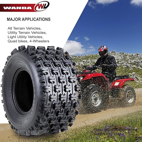 Miniatura 5 de Juego de 4 neumáticos WANDA GNCC Racing 21x7-10 y 20x10-9 aptos para Yamaha Raptor 350 660 700