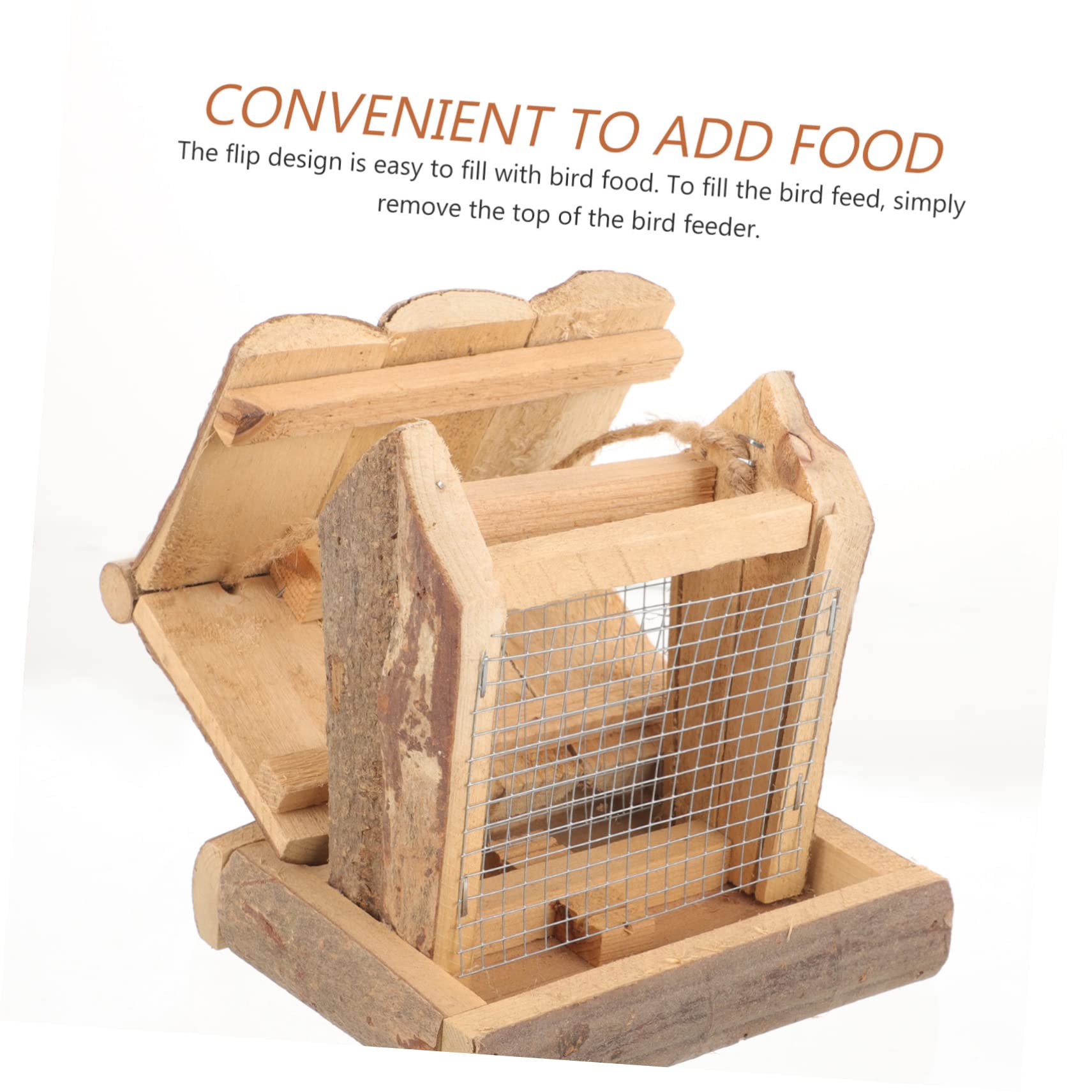 WOONEKY Mangeoire Suspendue pour Oiseaux Conteneur de Nourriture Réutilisable Accessoire Pratique pour Oiseaux Design Durable et Étanche pour Budgerigar Canari et Perruche