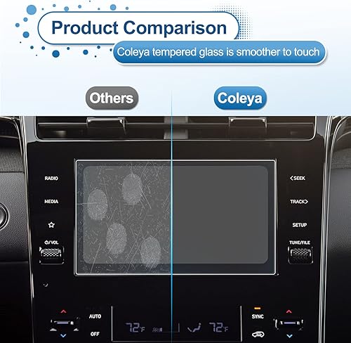 Miniatura 12 de Protector de pantalla Tucson 2022 2023 2024 para Hyundai Tucson (XRT/N Line/Limited/SEL Convenience/SEL) Pantalla táctil de 10.25 pulgadas, vidrio