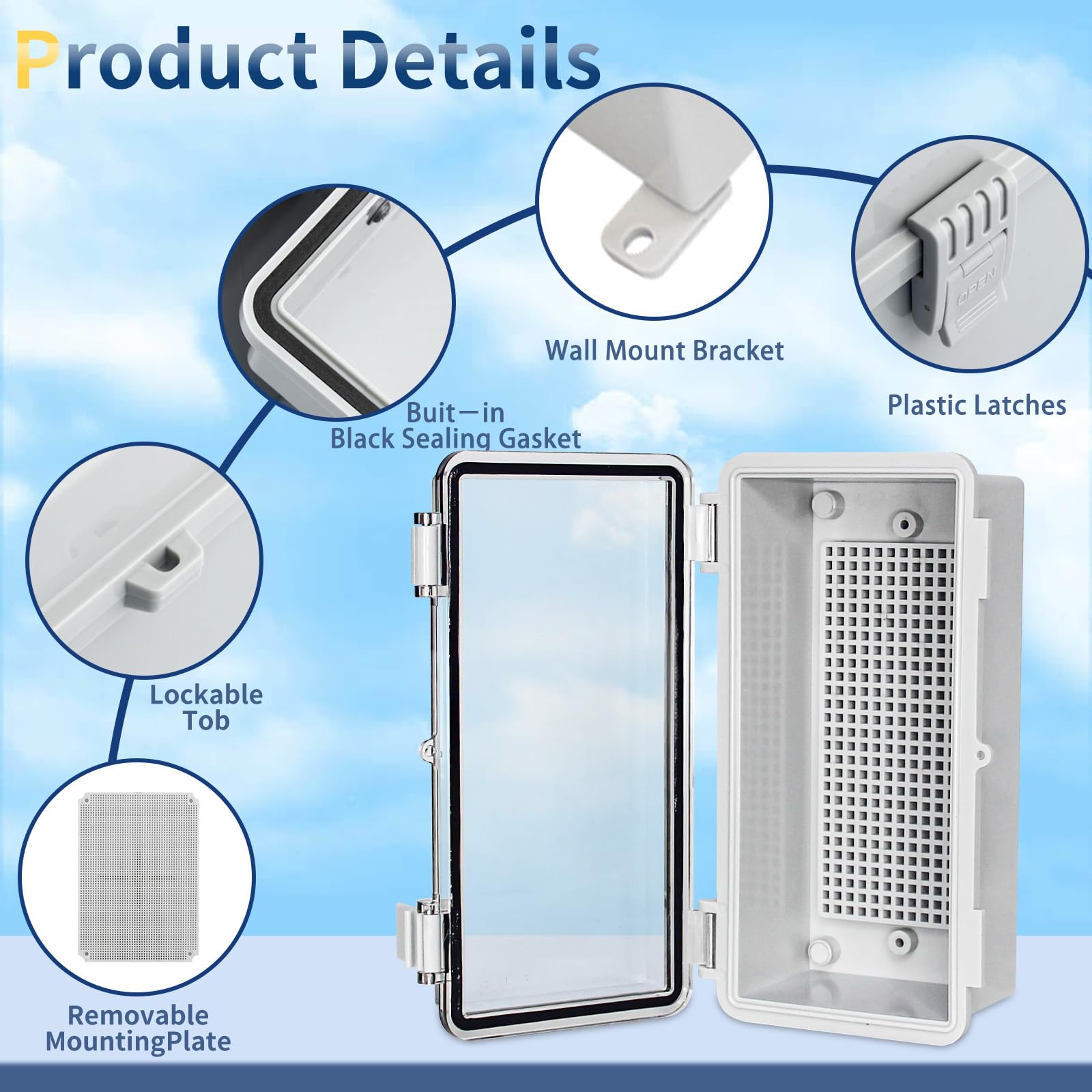 Waterproof Electrical Box - Outdoor Weatherproof Enclosure -3 Waterproof Electrical Box - Outdoor Weatherproof Enclosure -3