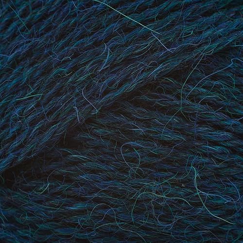 Miniatura 9 de Hilo de lana de alpaca pura Drops alpaca, 59 colores, en bolas de 1.8 onzas, 183 yardas por bola (0506 gris oscuro - mezcla)