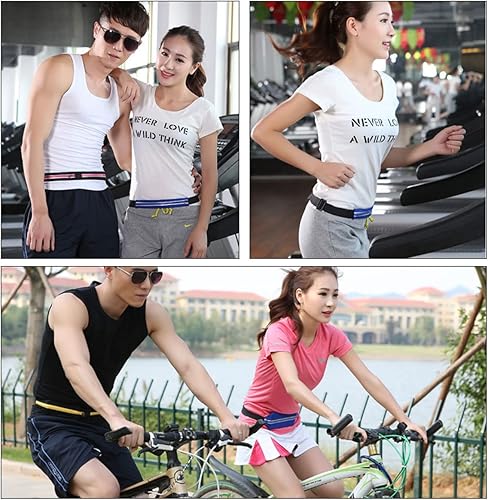 Miniatura 3 de Leetye Mei Cinturón deportivo para correr, a prueba de sudor, reflectante, para exteriores, cinturón de entrenamiento de fitness, riñonera