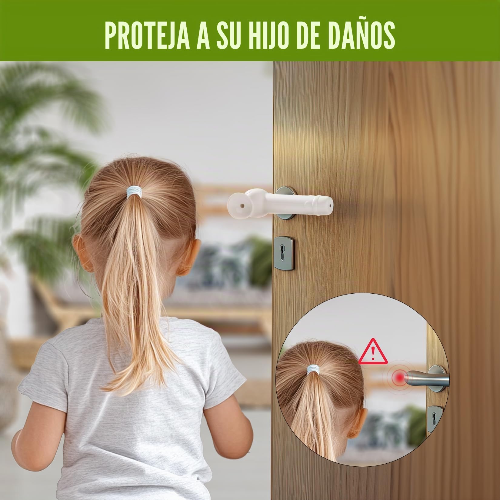 Trgriff Schutz Silikon Saugnapf-Modell Cubierta de Perilla de Puerta Protectores de Manija de Puerta con Diseño Ventosa Manija de la Puerta a Prueba de Niños