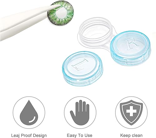 Miniatura 4 de Nicunom Paquete de 80 cajas coloridas para lentes de contacto, soporte para lentes de contacto a granel, contenedor para lentes de contacto