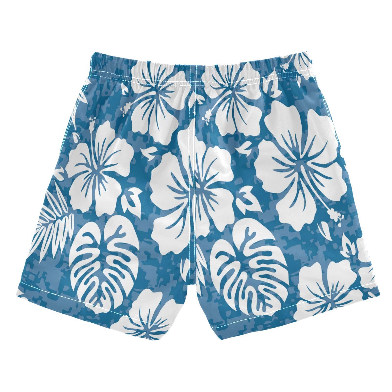 Boys Swim Trunks Toddler Swim Shorts Little Boys Swimwear Hawaiian Leaves Bathing Suit Swimsuit