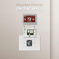 Vista 6 de ANTOBLE THP2400A1027W - Placa trasera de placa de pared para termostato, color blanco, compatible con termostato Honeywell