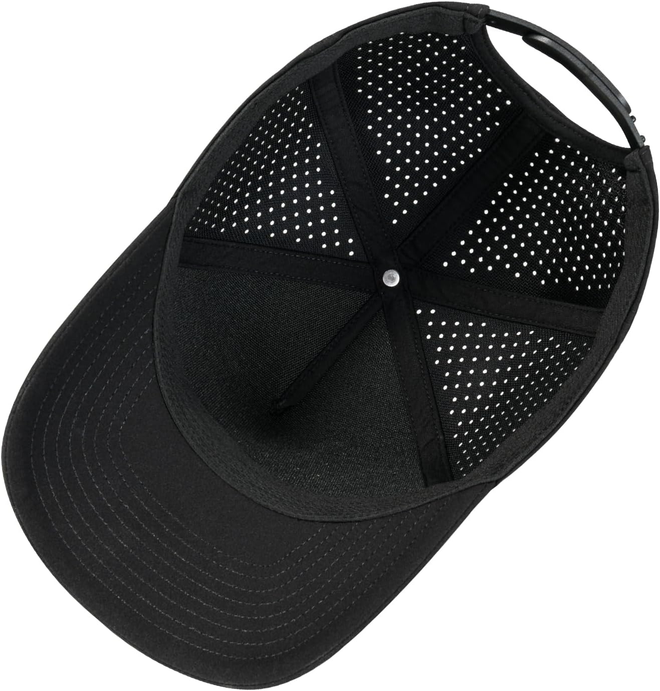 BOTVELA Men Adjustable Snapback Baseball Cap Vented Performance Laser Cut Mesh Hat - Image 4