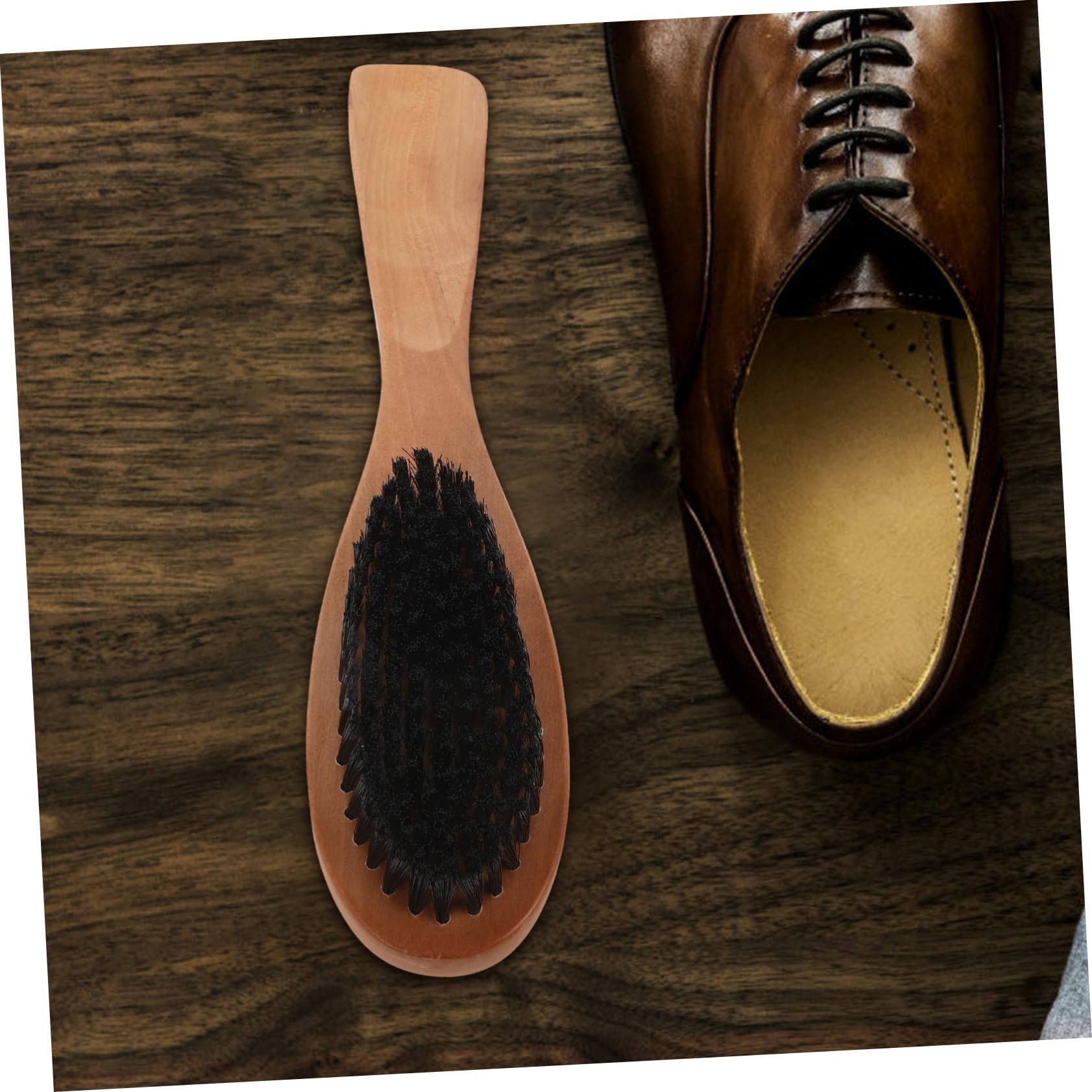 3 Pz Spazzola Per Scarpe in Legno Massello Spazzole Per La Pulizia Delle Scarpe Spazzola Per La Pulizia Dei Sacchetti Spazzola Per Lucidare Gli Stivali Calzascarpe Di Legno