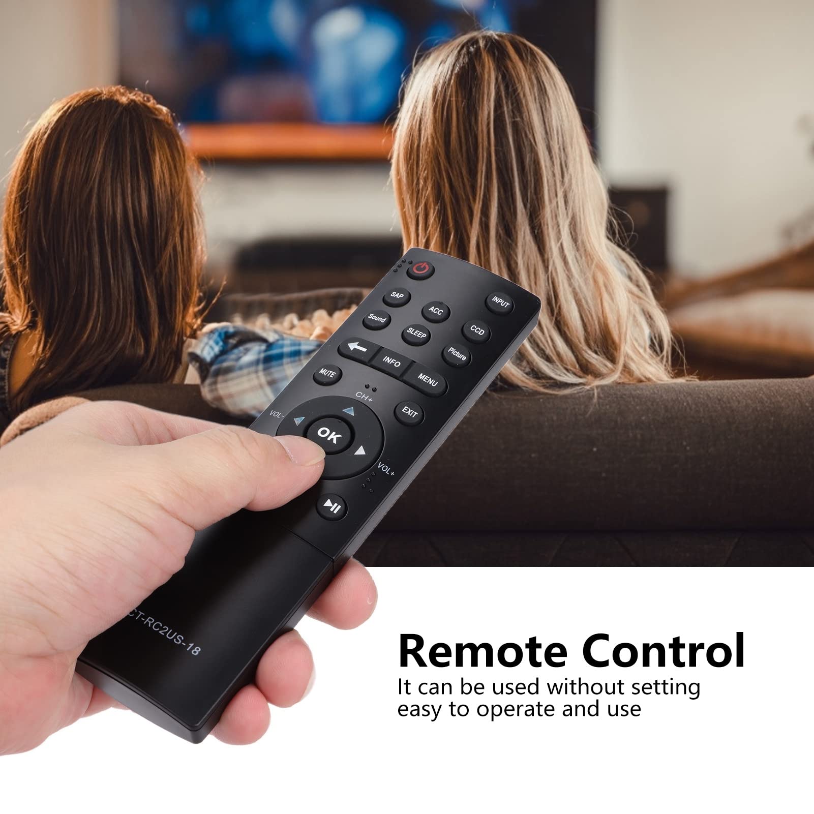 Amazon | リモコン、電池交換用LEDテレビリモコン、設定なしの