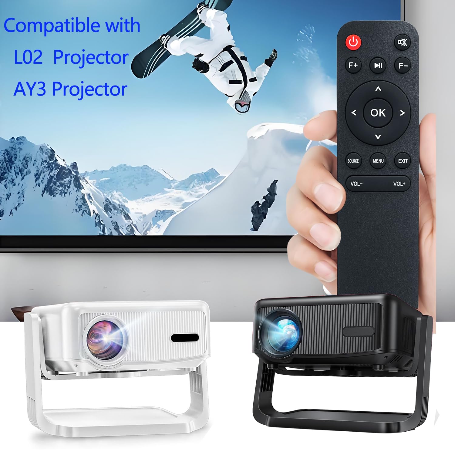 Amazon.com: Molgoc Replacement Remote for Mini Projector