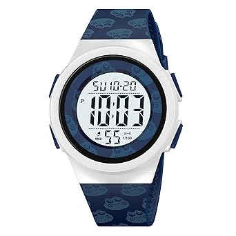 SKMEI Digital Kids Watch for Boys & Girls – Waterproof Sports Wristwatch with LED Backlight, Alarm, Stopwatch & Dual Time Zone – Durable Kids Outdoor Watch - 2286