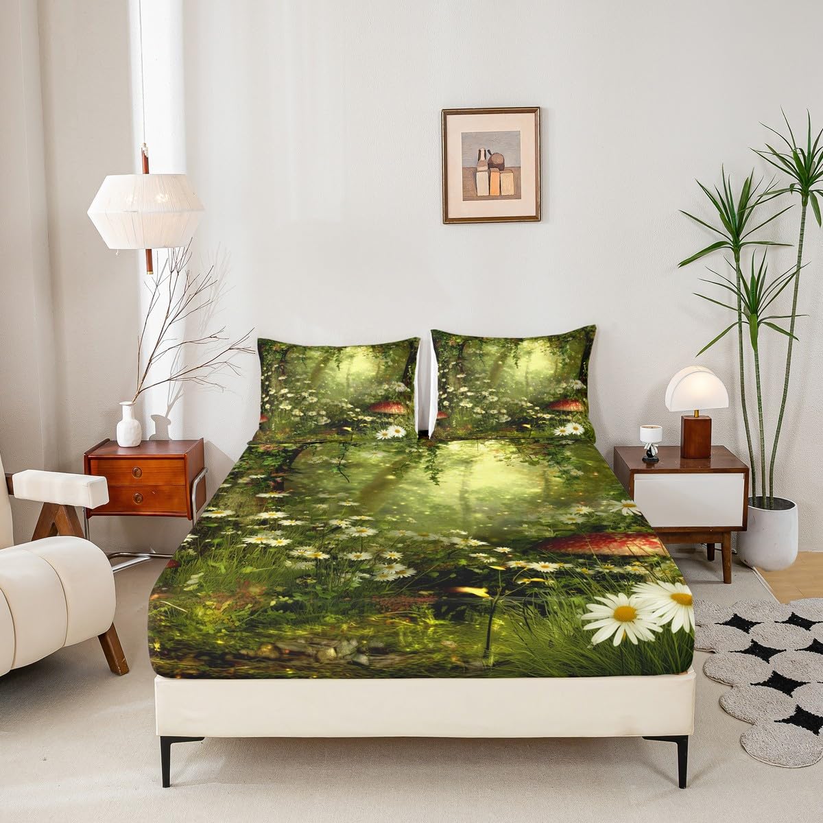 Amazon｜Erosebridal マジックフォレストボトムシーツ マッシュルーム