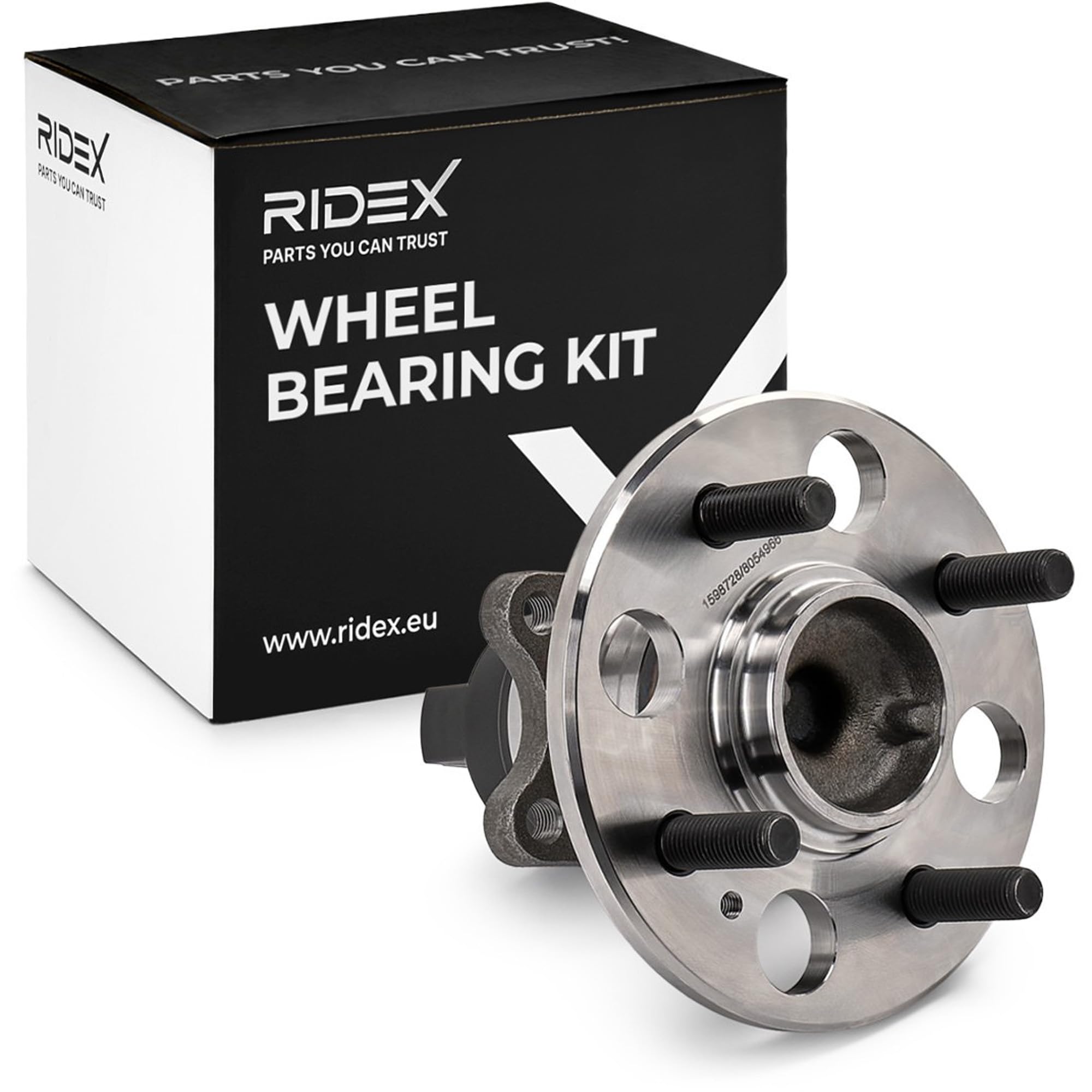RIDEX 654W0200 Kit cuscinetto ruota Posteriore Sinistra Posteriore Destra Cuscinetto ruota integrato nel mozzo con anello sensore magnetico integrato con sensore ABS integrato