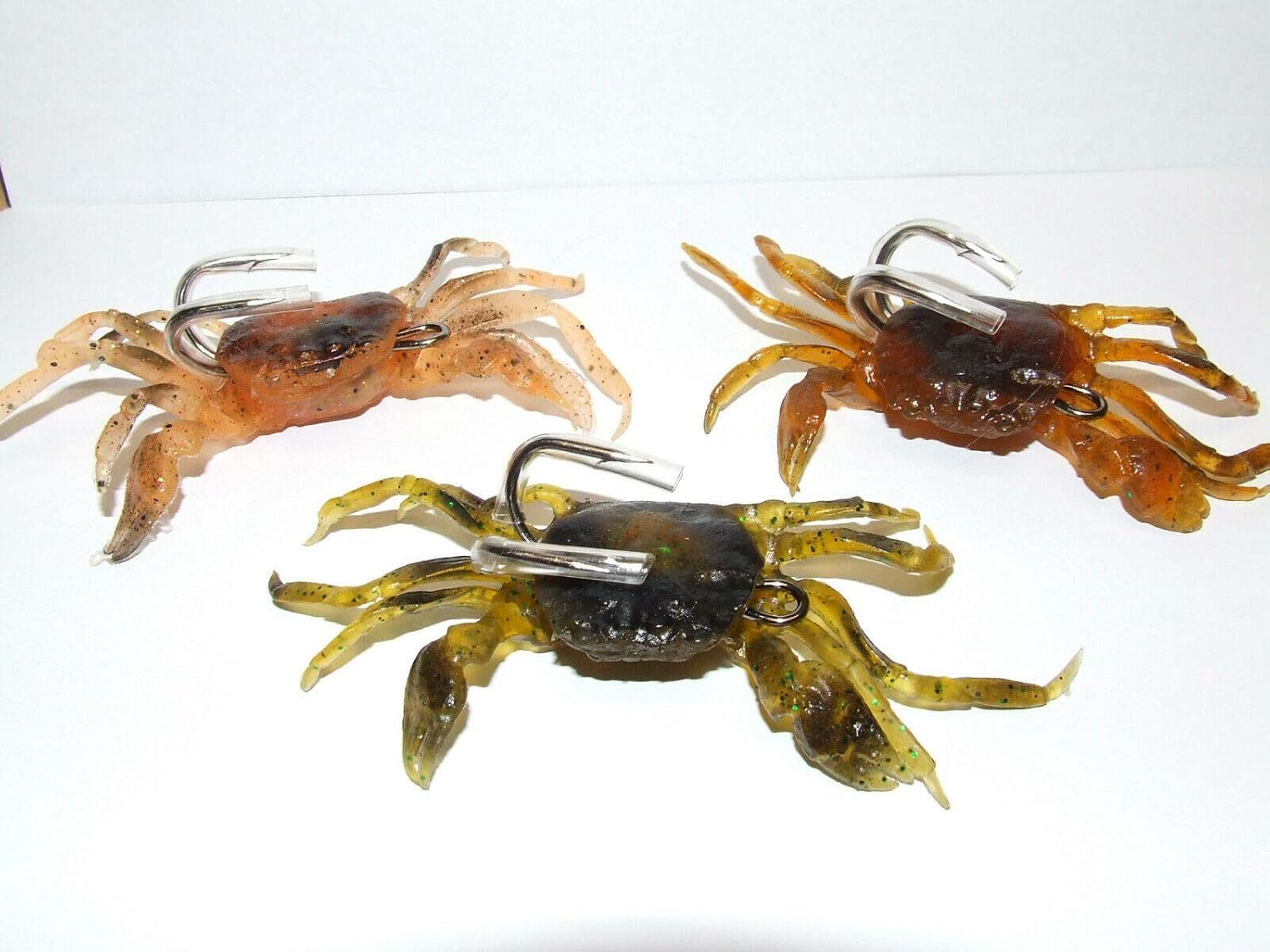 FFTⓇ 3D MANIAC PEELER CRABS 3 PACK 4/0 DOUBLE HOOKS BEACH BOAT FISHING