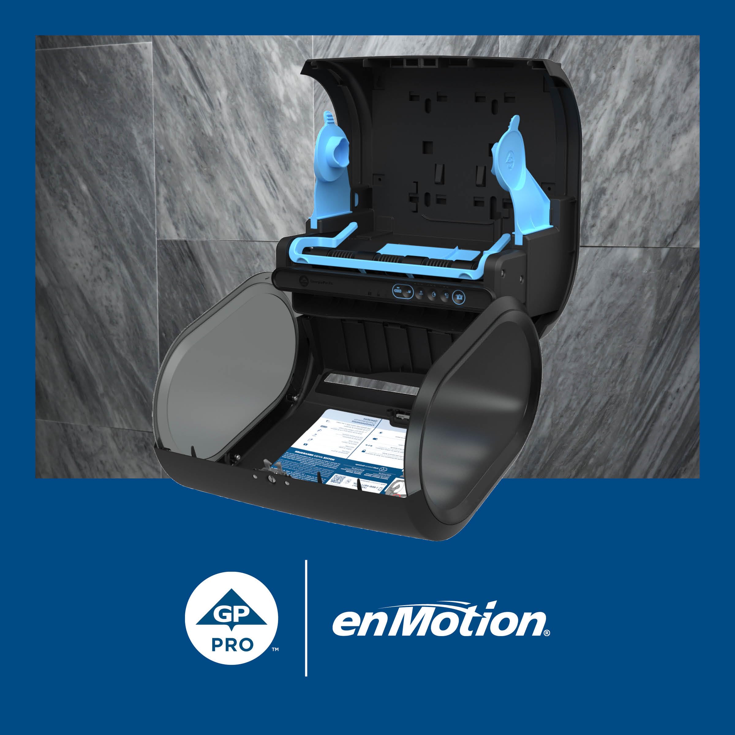 enMotion Georgia Pacific Pro 59488A Impulse 10 en 1 Dispensador automatizado de Toallas de Papel sin Contacto, Negro, 1 Paquete
