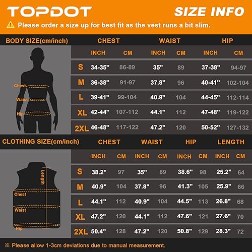 Miniatura 5 de Topdot Chaleco térmico de forro polar para mujer con batería, sin mangas, chaleco de forro polar suave con 8 zonas de calefacción