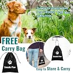 Câble d'attache pour chiens, 50FT Leads de chien pour la preuve de la mâche de cour, câble de fixation de chien lourd pour les grands chiens jusqu'à 125lbs, Coureur de chien durable pour le triage ou le camping