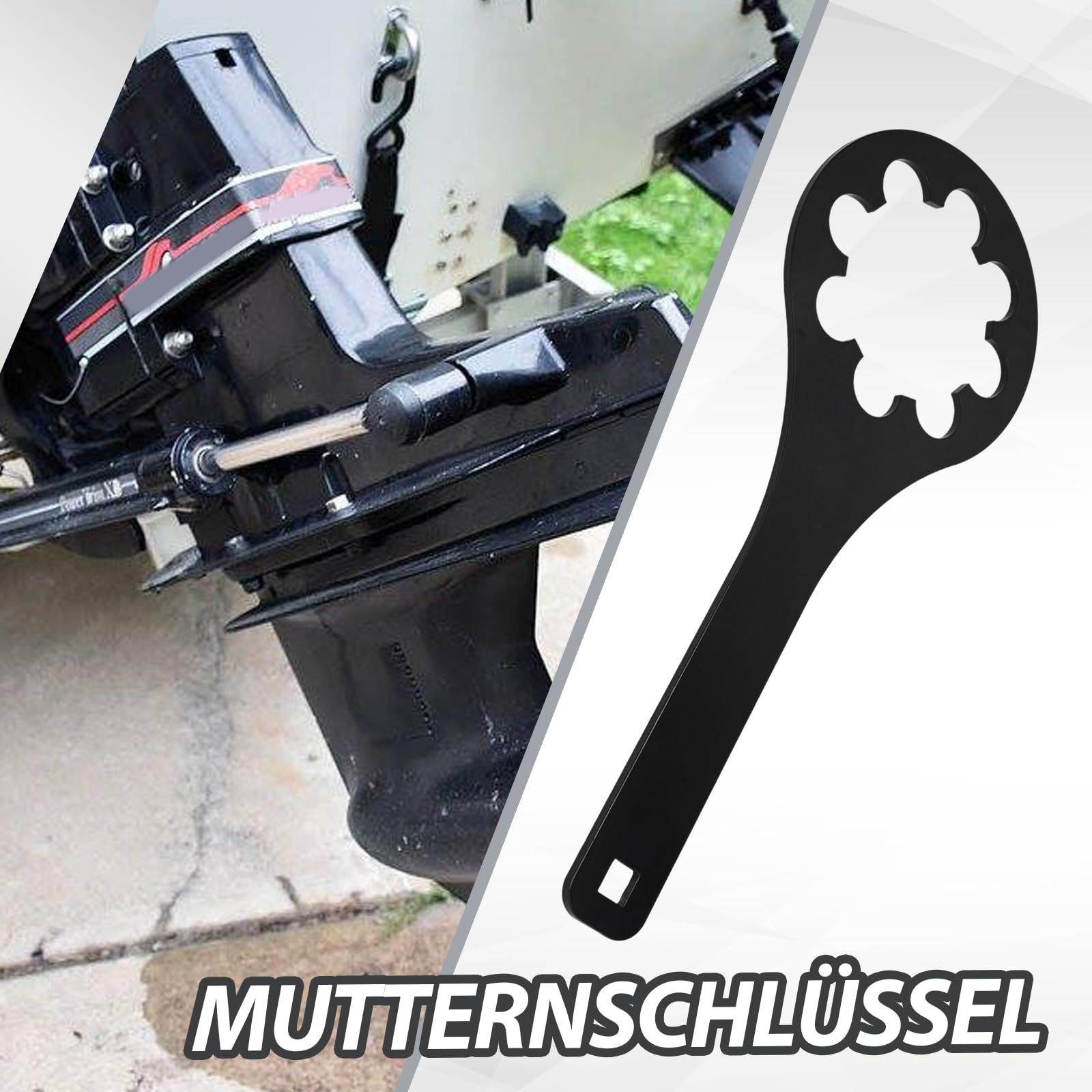 Professioneller Schraubenschlüssel, Robustes Werkzeug aus Legierung, Ersatz für Mercruiser Alpha One, Ersatz für Mercruiser Bravo