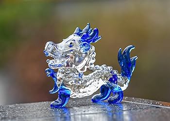 Amazon.co.jp: bardsxgfg(あき) 竜 龍 置物 オブジェ ガラス ホーム