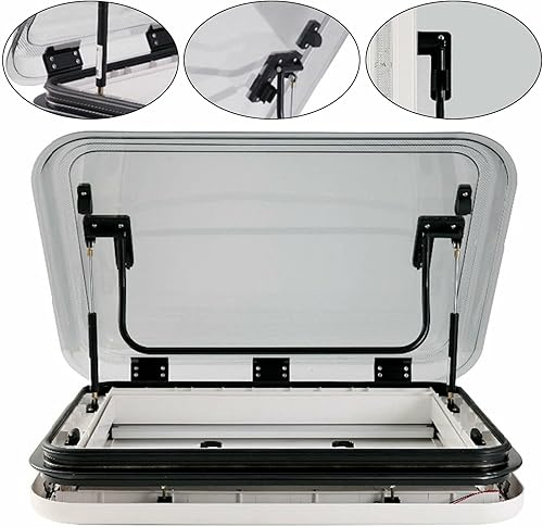 Miniatura 8 de Kit de ventilación de techo universal para caravana, caravana, autocaravana, techo de ventana, tragaluz LED, escotilla de ventilación de techo con