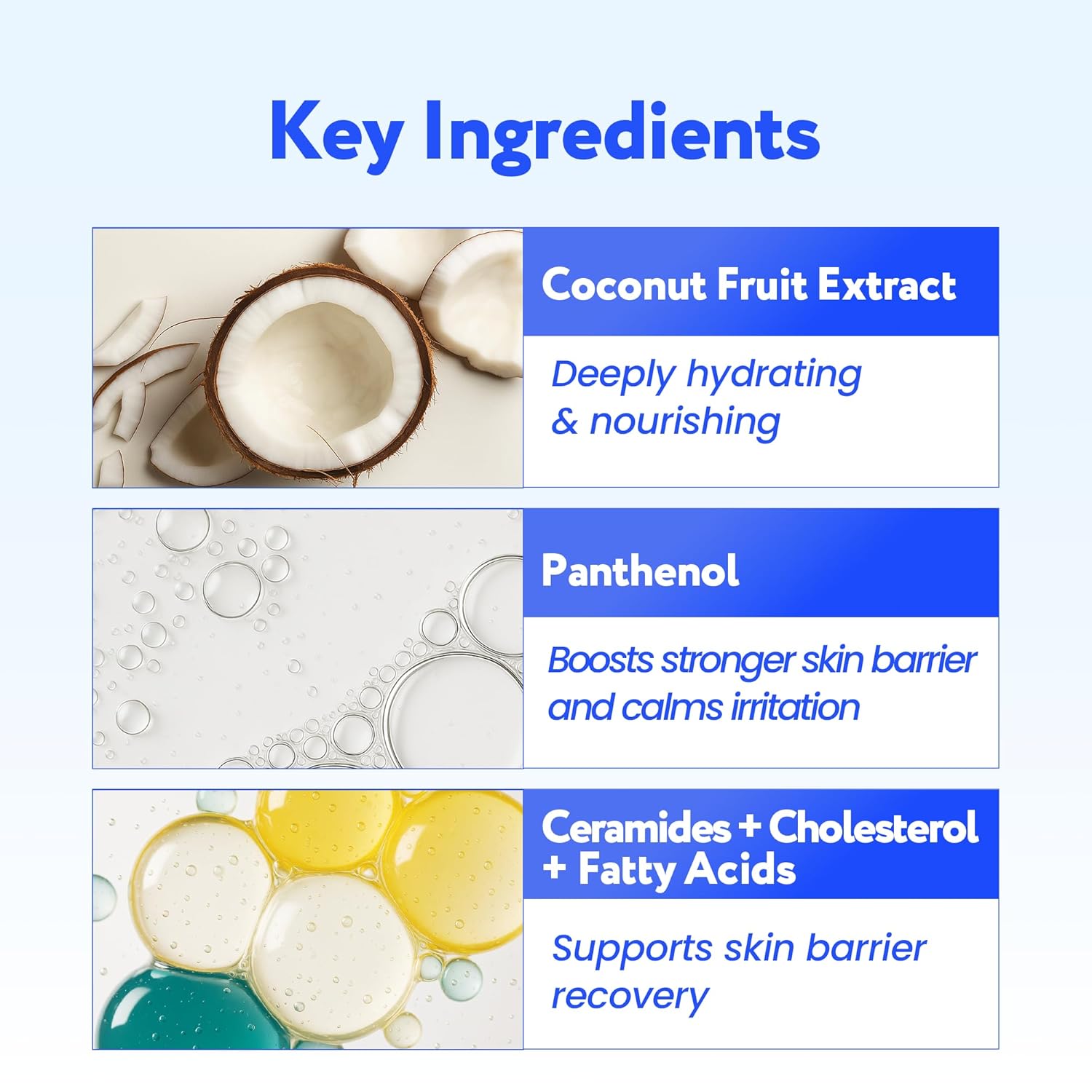 Coconut Hydro Barrier Cream | Soothing & Barrier Repair Moisturizer with Panthenol, Ceramide & Squalane | Non-Greasy, Fragrance Free Capsule Cream Korean Skin Care (80ml / 2.7 fl oz) - Image 3