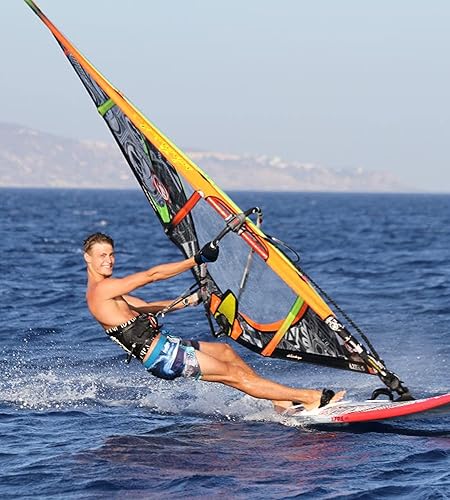 Miniatura 4 de ChinFun Guantes de vela unisex acolchados con palma sin dedos, guantes de kayak, perfectos para remo, canoa para hombres, mujeres y jóvenes A-azul