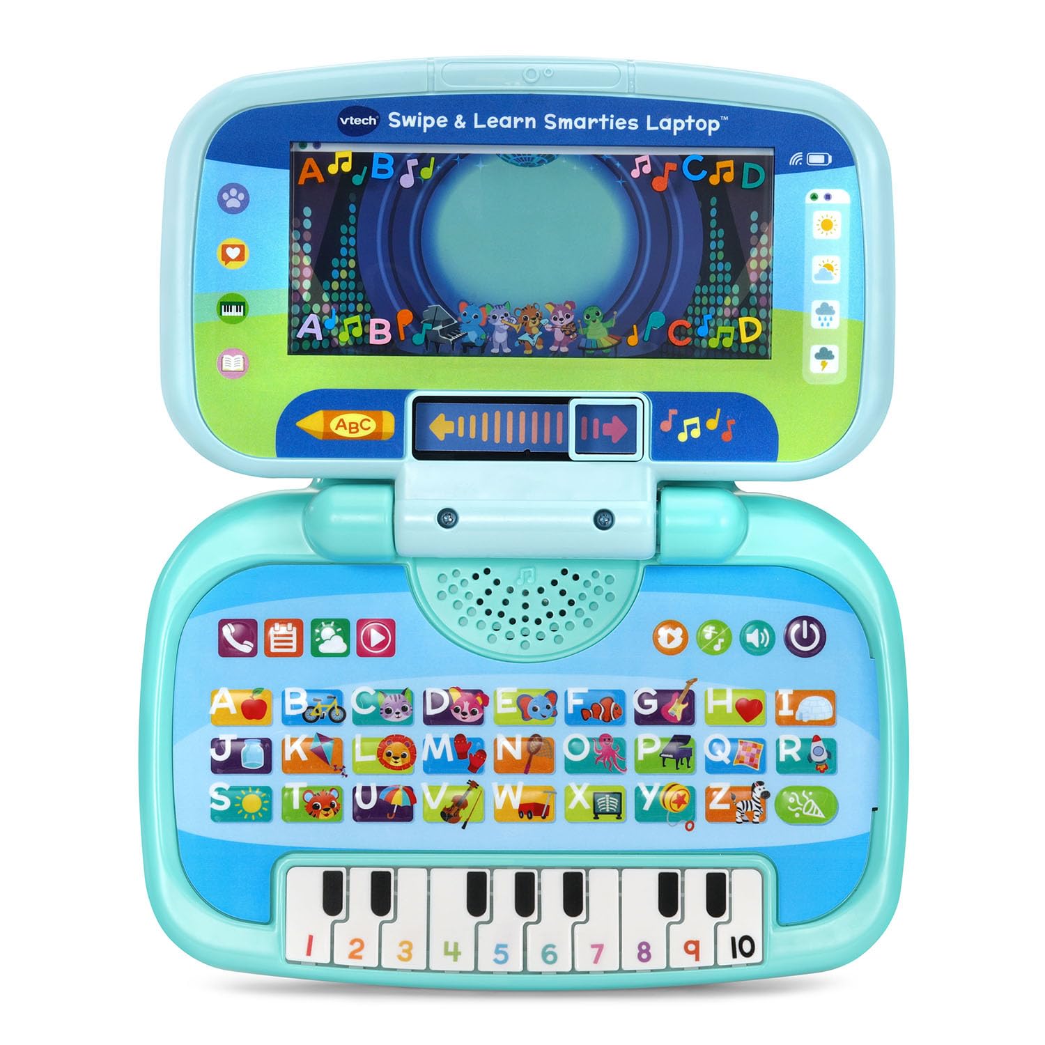 VTech Swipe and Learn Smarties Laptop, Blau