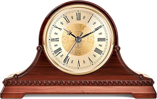 Miniatura 7 de Hicarer 4.3 pulgadas4.331 in Inserto de reloj de cuarzo, borde dorado, número romano, movimiento de cuarzo