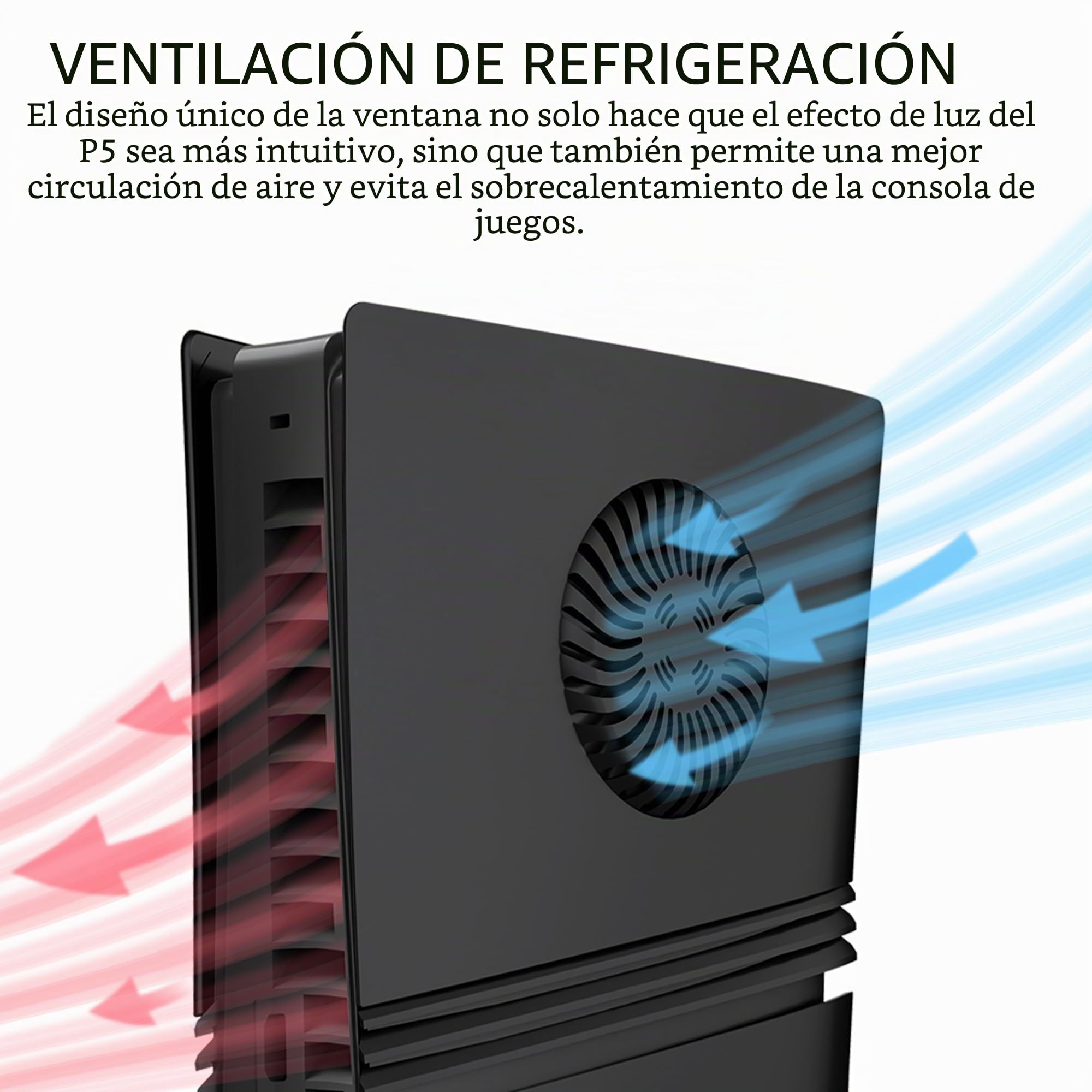DOBEWINGDELOU Placa frontal para PS5 Pro Disc Edition con ventilación y filtro de polvo, cubierta ABS a prueba de polvo, carcasa lateral de repuesto