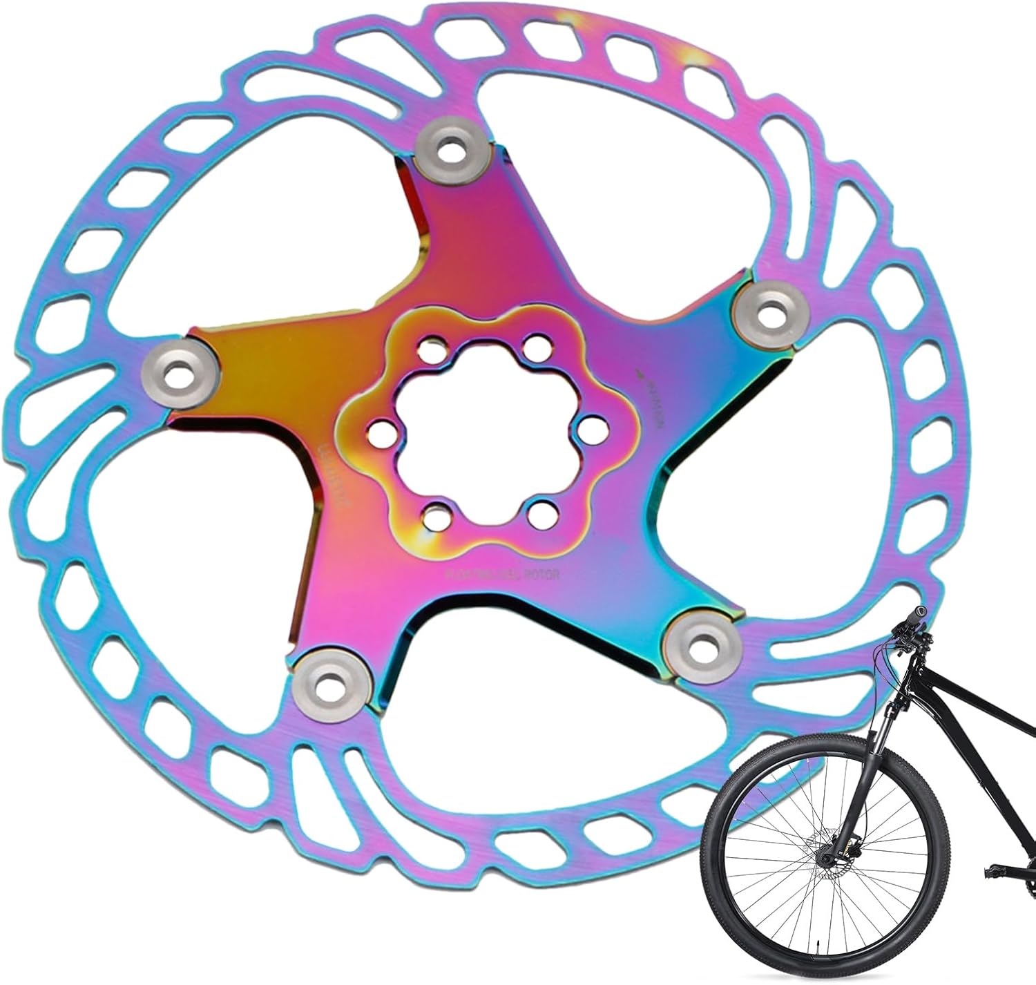Bike Brake Rotors - Colorful Cycling Modification Replacement Parts | Bike Rotor | for Home Routine Maintenance Garage Repair Workshop