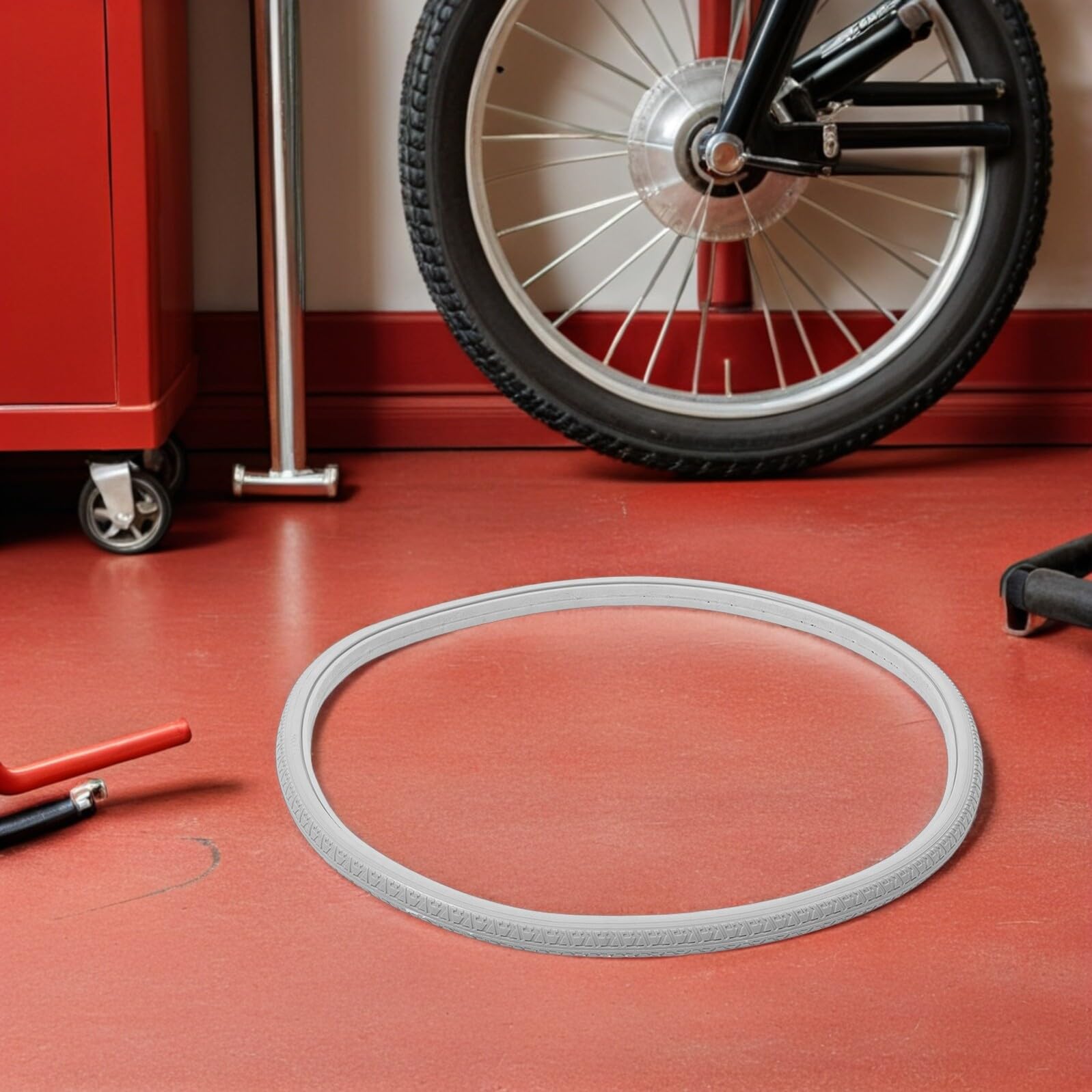 Ruedas Silla de Ruedas de Pu Neumáticos Sólidos sin Inflado 2 Piezas para Duraderas Fácil Instalación