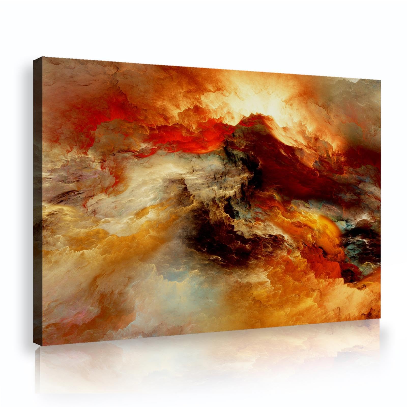 CHERHERART Abstrakcyjna Chmura Marzenie Sztuka Ścienna Drukowanie Płótno Nowoczesne Moda Oprawione Plakat Drukowanie Dekoracje Ścienne Do Apartamentu Domu Biura 55x85cm Wewnętrzna Rama