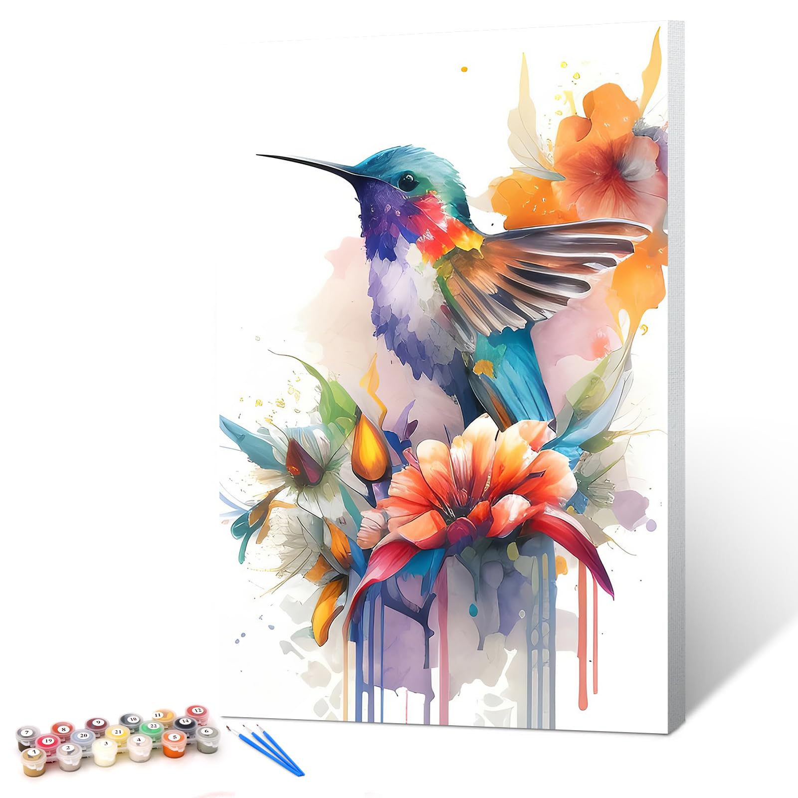 Paint by Numbers Kit - Vase Flowers -8