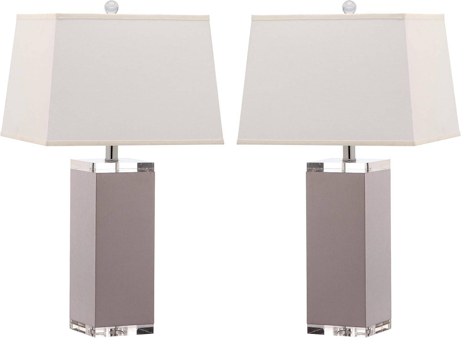 Bеѕt Cуbеr Mоndау 🔥 SAFAVIEH Lighting Collection Modern Deco Grey Faux Leather 26-inch Bedroom Living Room Home Office Desk Nightstand Table Lamp Set of 2 (LED Bulbs Included) Hоt Dеаlѕ SAFAVIEH Lighting Collection Modern Deco Grey Faux Leather 26-inch Bedroom Living Room Home Office Desk Nightstand Table Lamp Set of 2 (LED Bulbs Included)