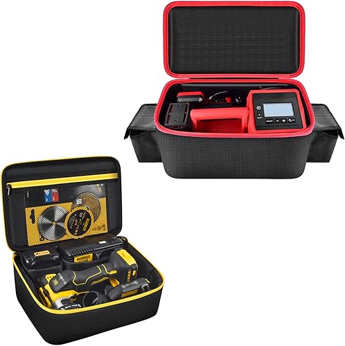 Bolsa de compresor de aire compatible con inflador Milwaukee M18 + bolsa compatible con la herramienta de corte DEWALT 20V MAX